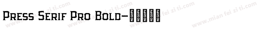 Press Serif Pro Bold字体转换